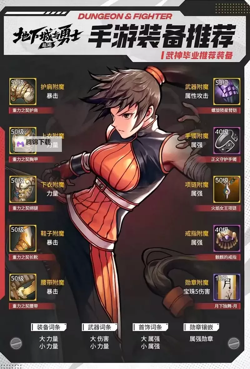 《地下城与勇士手游（DNF手游）》全职业毕业装备推荐图2